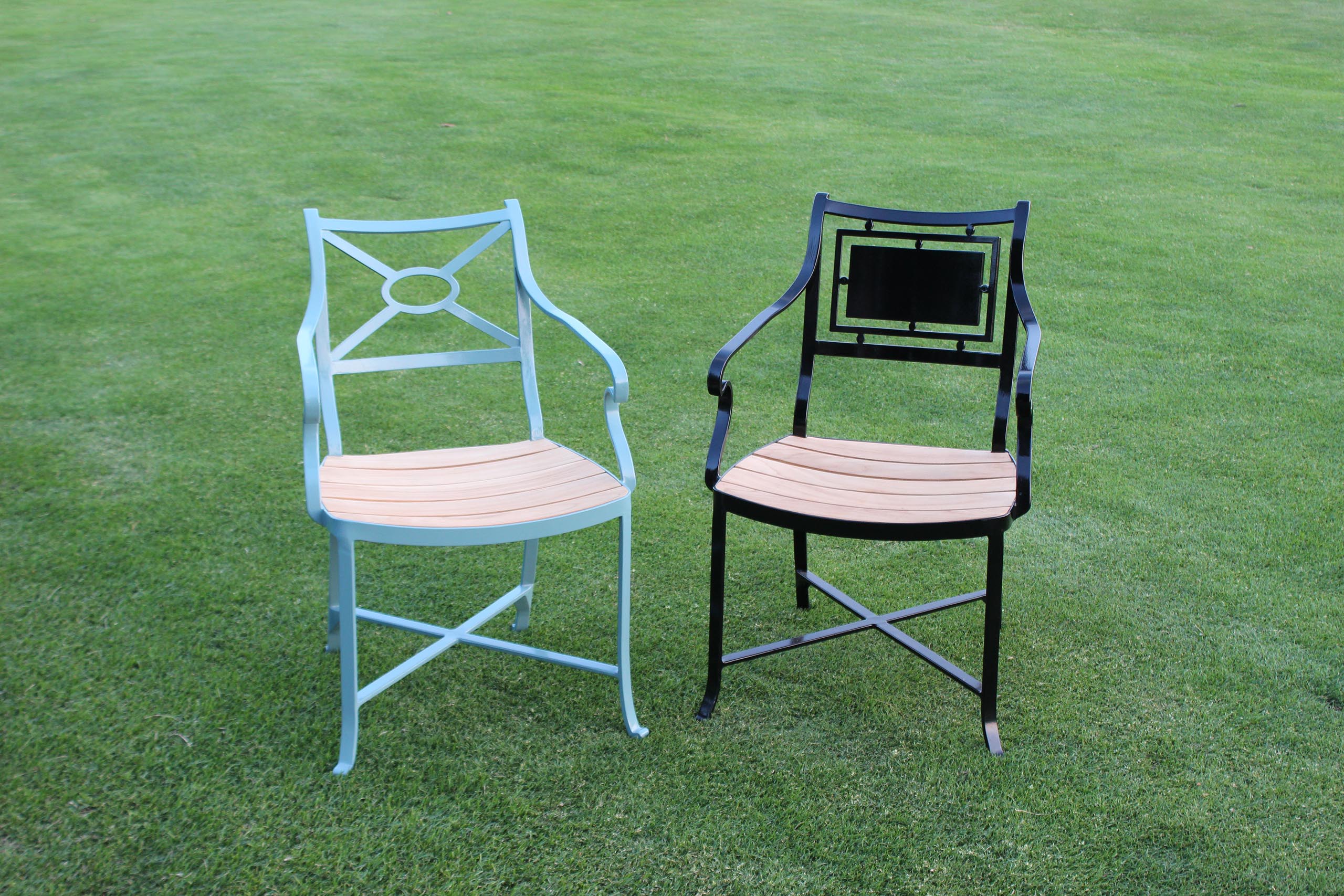 10 Baldwin_Chair_ Black_Standard_Back_French_Blue_Oval_Back_metal