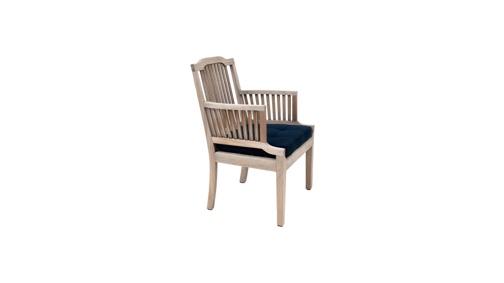 Brice Dining Arm Chair Cushions Three Quarters 16to9