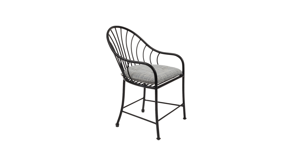 Gunn Dining Arm Chair Three Quarters Cushion 16to9